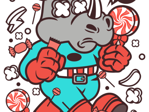  创意卡通潮流涂鸦插画印花155 