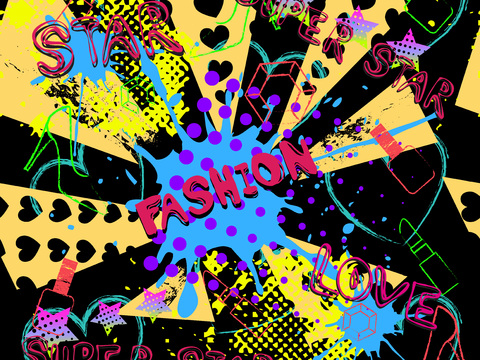 创意动感涂鸦插画105