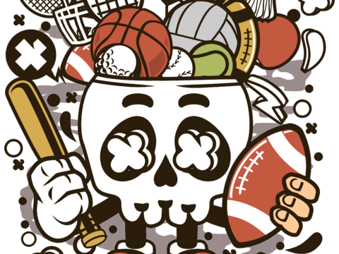  创意卡通潮流涂鸦插画印花190 