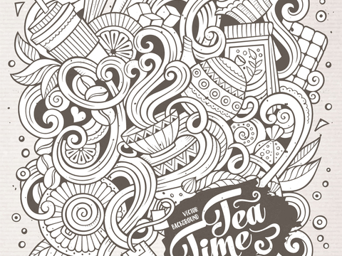 潮流缠绕涂鸦插画20