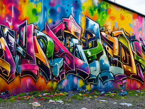  街头涂鸦绘画喷漆墙绘102 