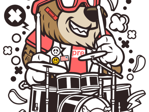  创意卡通潮流涂鸦插画印花13 