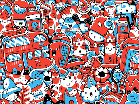 创意可爱卡通涂鸦插画149