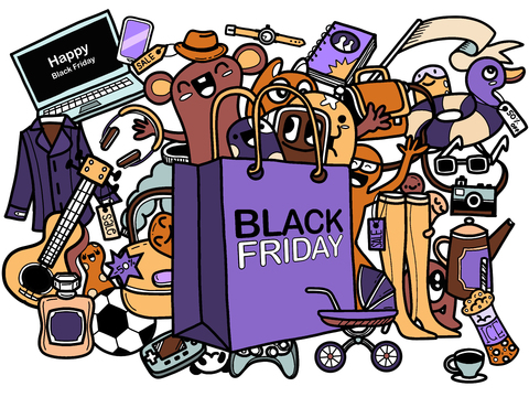  创意可爱卡通涂鸦插画193 