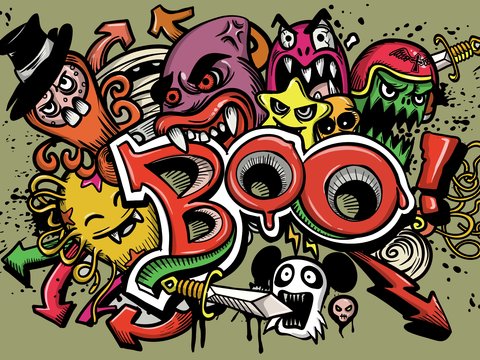 创意可爱卡通涂鸦插画107