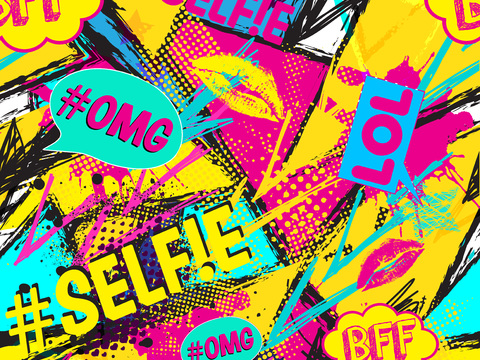  创意动感涂鸦插画104 