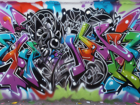  街头涂鸦绘画喷漆墙绘118 