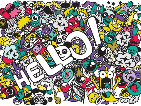 创意可爱卡通涂鸦插画110