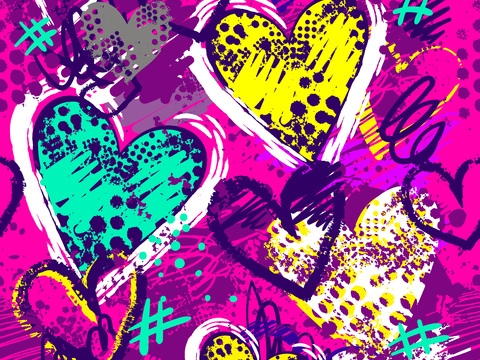 创意动感涂鸦插画78