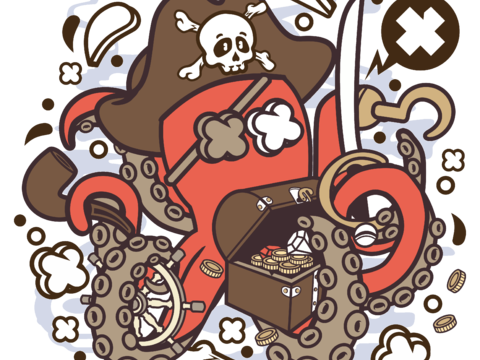  创意卡通潮流涂鸦插画印花131 