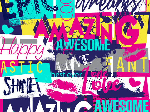  创意动感涂鸦插画84 