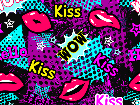  创意动感涂鸦插画100 