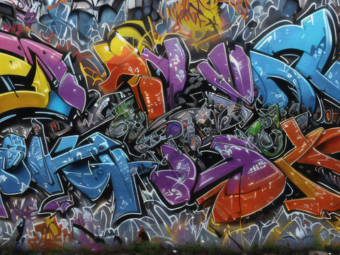  街头涂鸦绘画喷漆墙绘163 