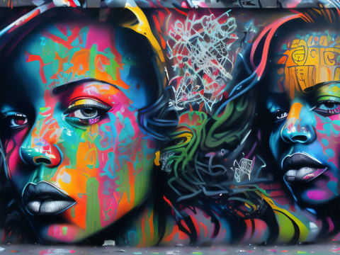  街头涂鸦绘画喷漆墙绘162 