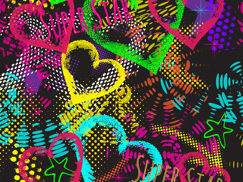 创意动感涂鸦插画70