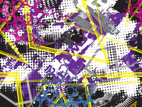 创意动感涂鸦插画63