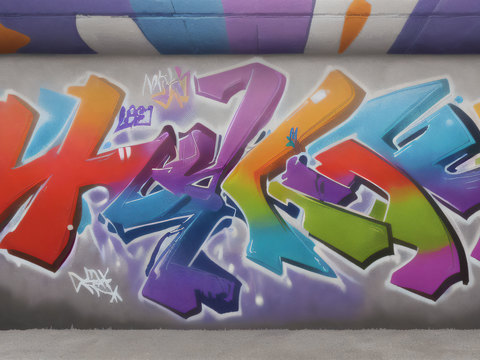 街头涂鸦绘画喷漆墙绘80