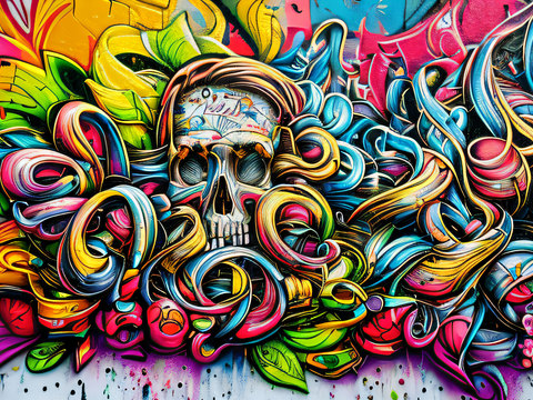 街头涂鸦绘画喷漆墙绘43