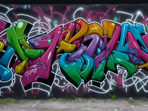 街头涂鸦绘画喷漆墙绘81