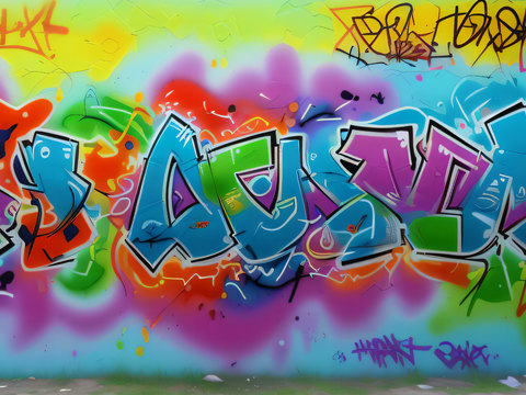 街头涂鸦绘画喷漆墙绘223