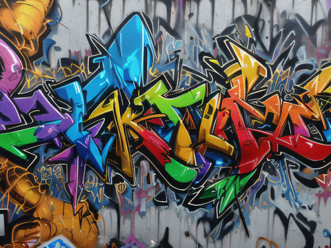 街头涂鸦绘画喷漆墙绘76