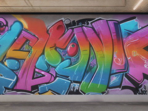 街头涂鸦绘画喷漆墙绘71