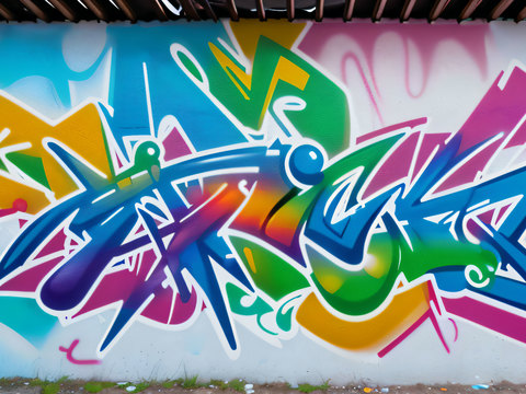 街头涂鸦绘画喷漆墙绘5