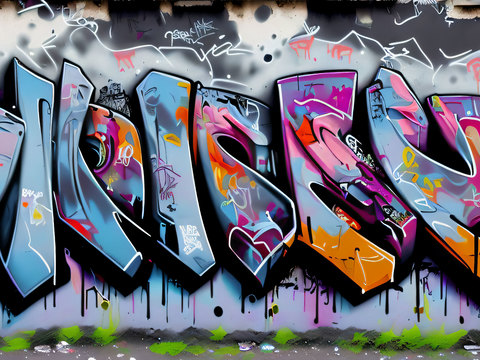  街头涂鸦绘画喷漆墙绘221 