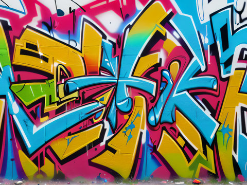 街头涂鸦绘画喷漆墙绘66