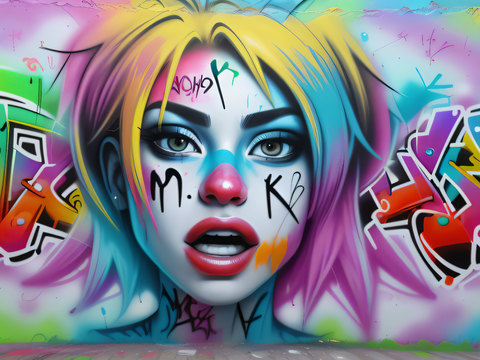 街头涂鸦绘画喷漆墙绘242