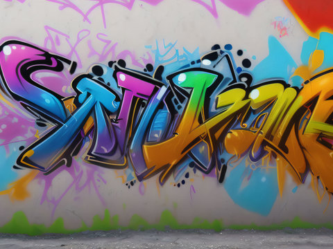 街头涂鸦绘画喷漆墙绘263