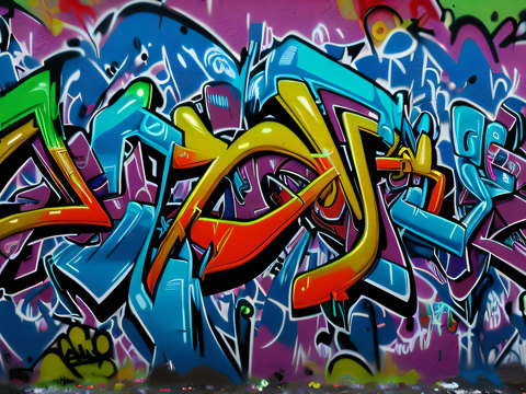 街头涂鸦绘画喷漆墙绘36