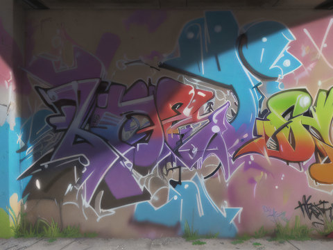 街头涂鸦绘画喷漆墙绘77