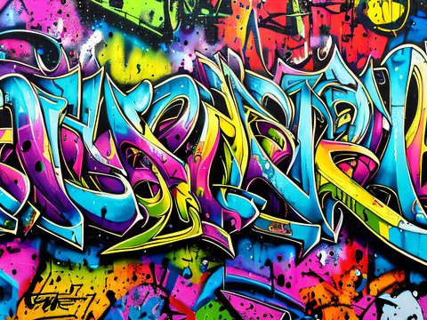 街头涂鸦绘画喷漆墙绘96