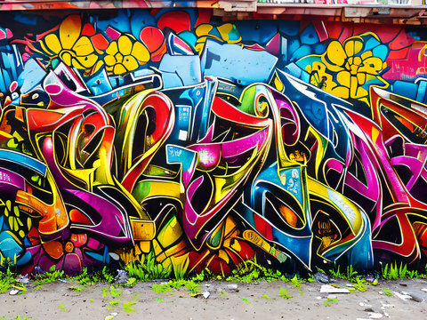 街头涂鸦绘画喷漆墙绘28