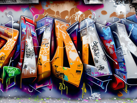 街头涂鸦绘画喷漆墙绘75