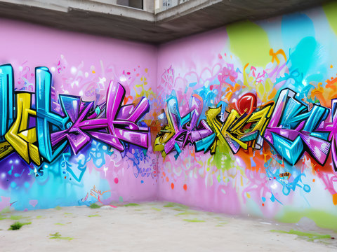 街头涂鸦绘画喷漆墙绘220