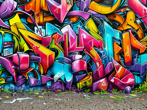 街头涂鸦绘画喷漆墙绘39