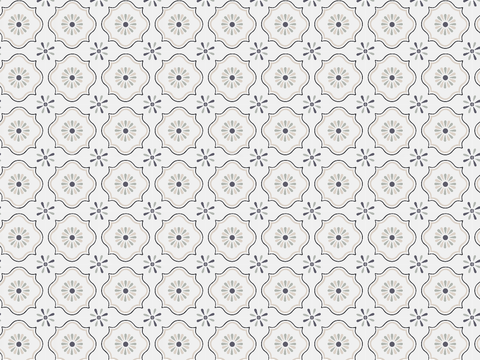  复古几何图案花砖瓷砖，中古奶油仿古砖艺术砖280 