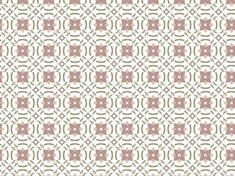  复古几何图案花砖瓷砖，中古奶油仿古砖艺术砖265 