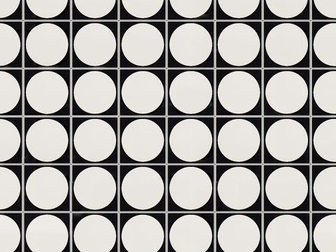  复古几何图案花砖瓷砖，中古奶油仿古砖艺术砖416 