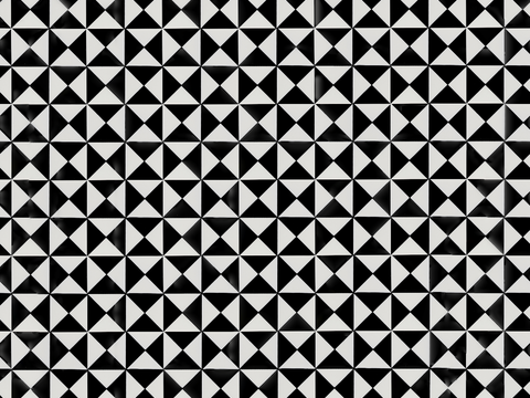  复古几何图案花砖瓷砖，中古奶油仿古砖艺术砖415 