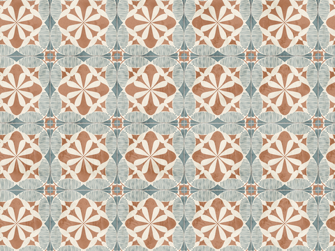 复古几何图案花砖瓷砖，中古奶油仿古砖艺术砖77