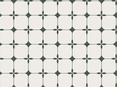  复古几何图案花砖瓷砖，中古奶油仿古砖艺术砖431 