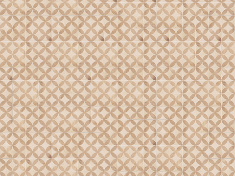  复古几何图案花砖瓷砖，中古奶油仿古砖艺术砖290 