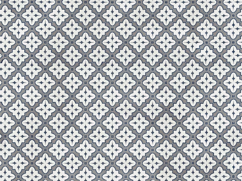  复古几何图案花砖瓷砖，中古奶油仿古砖艺术砖266 