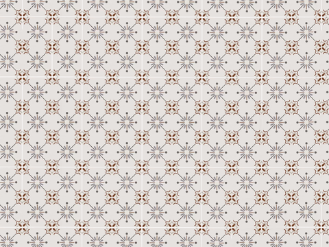 复古几何图案花砖瓷砖，中古奶油仿古砖艺术砖76