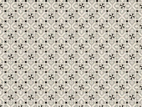  复古几何图案花砖瓷砖，中古奶油仿古砖艺术砖398 