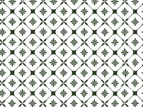 现代奶油花纹砖