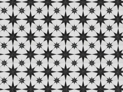  复古几何图案花砖瓷砖，中古奶油仿古砖艺术砖271 